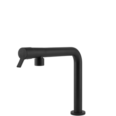 Gessi Fisso Right Angle Swivel Mixer Matte Black