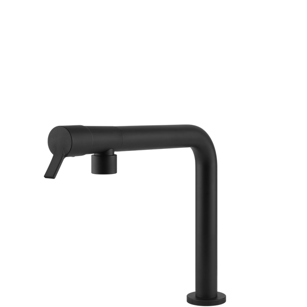 Gessi Fisso Right Angle Swivel Mixer Matte Black