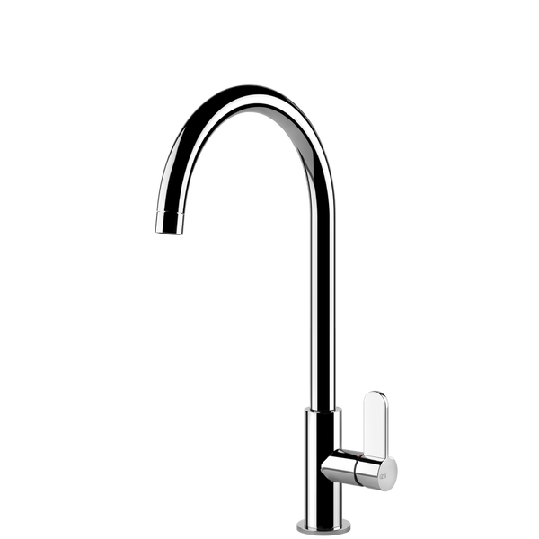 Gessi Helium Goose Neck Swivel Mixer Chrome