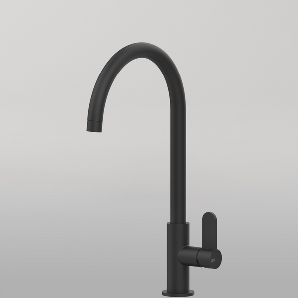 Gessi Helium Goose Neck Swivel Mixer Matte Black