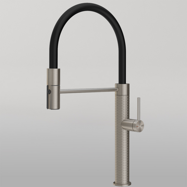 Gessi 316 Meccanica Goose Neck Semi-Professional Spray Mixer Stainless Steel