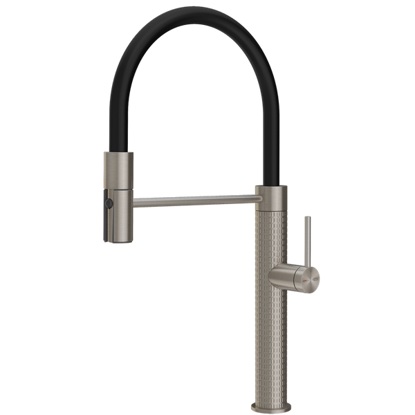 Gessi 316 Meccanica Goose Neck Semi-Professional Spray Mixer Stainless Steel