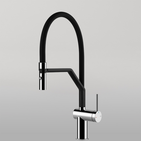 Gessi Inedito Goose Neck Semi-Professional Spray Mixer Chrome