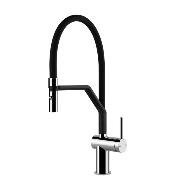 Gessi Inedito Goose Neck Semi-Professional Spray Mixer Chrome