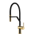 Gessi Inedito Goose Neck Semi-Professional Spray Mixer Bright Gold