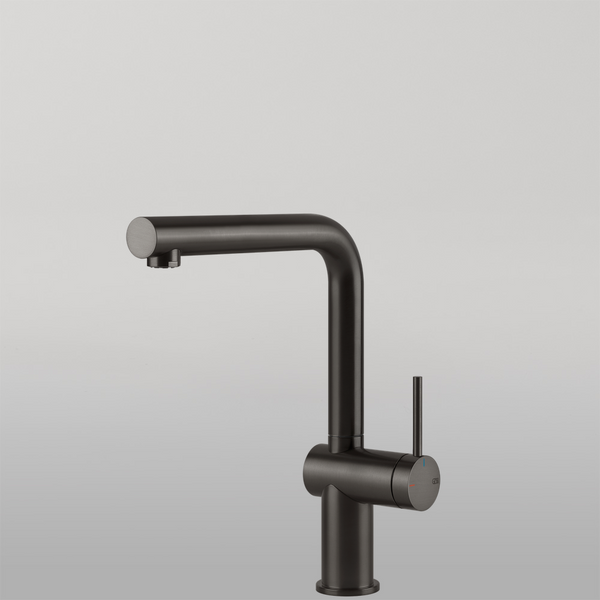 Gessi Inedito Right Angle Swivel Mixer Brushed Black