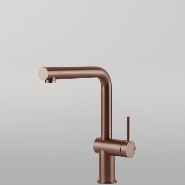 Gessi Inedito Right Angle Swivel Mixer Brushed Copper