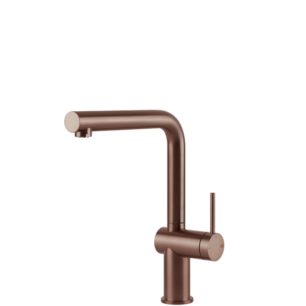 Gessi Inedito Right Angle Swivel Mixer Brushed Copper