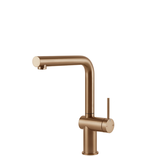 Gessi Inedito Right Angle Swivel Mixer Warm Bronze