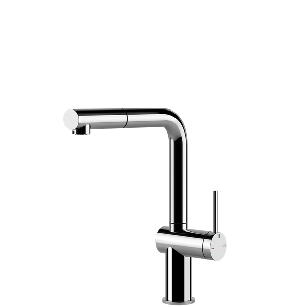 Gessi Inedito Right Angle Pull Out Mixer Chrome