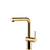 Gessi Inedito Right Angle Pull Out Mixer Bright Gold