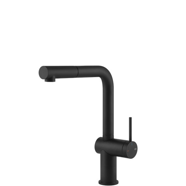 Gessi Inedito Right Angle Pull Out Mixer Matte Black