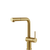 Gessi Inedito Right Angle Pull Out Mixer Brushed Gold