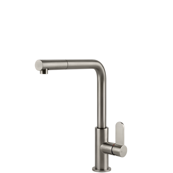 Gessi Acciaio Right Angle Pull Out Mixer Stainless Steel