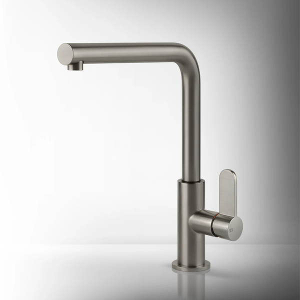 Gessi Acciaio Right Angle Swivel Mixer Stainless Steel