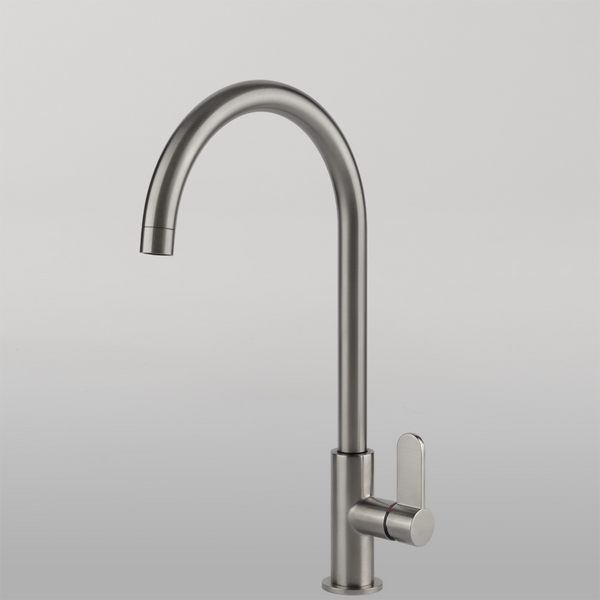 Gessi Acciaio Goose Neck Swivel Mixer Stainless Steel