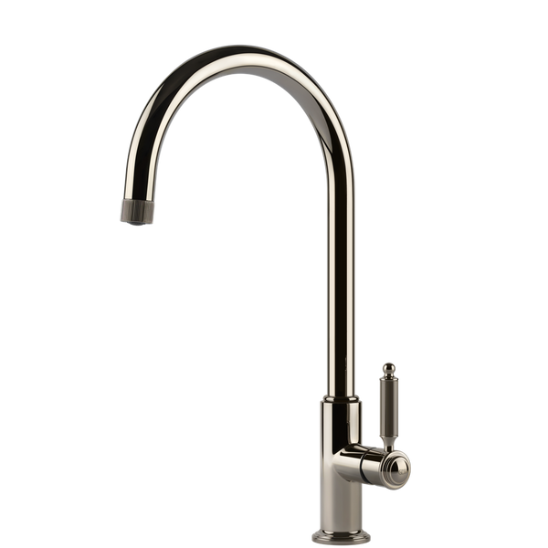 Gessi Venti20 Goose Neck Swivel Mixer Nickel