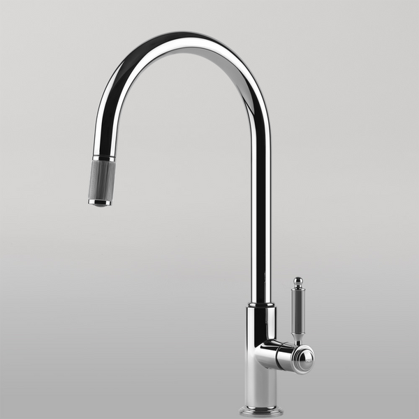 Gessi Venti20 Goose Neck Pull Out Mixer Chrome