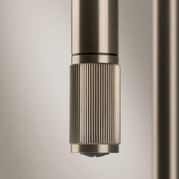 Gessi Venti20 Goose Neck Pull Out Mixer Brushed Nickel