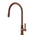 Gessi Venti20 Goose Neck Pull Out Mixer Brushed Copper