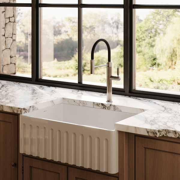 Gessi Venti20 Goose Neck Semi-Professional Mixer Brushed Nickel