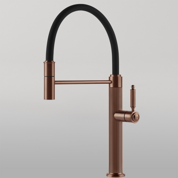 Gessi Venti20 Goose Neck Semi-Professional Mixer Brushed Copper