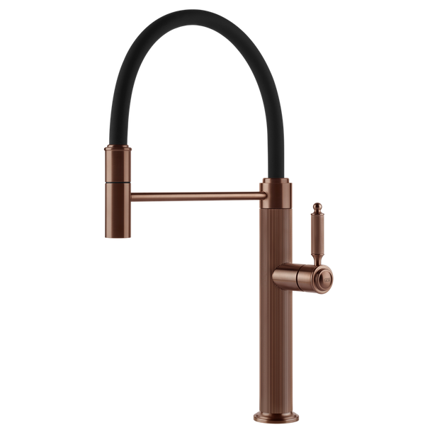 Gessi Venti20 Goose Neck Semi-Professional Mixer Brushed Copper