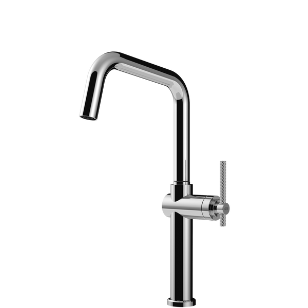 Gessi Habito Square Goose Neck Swivel Mixer Chrome