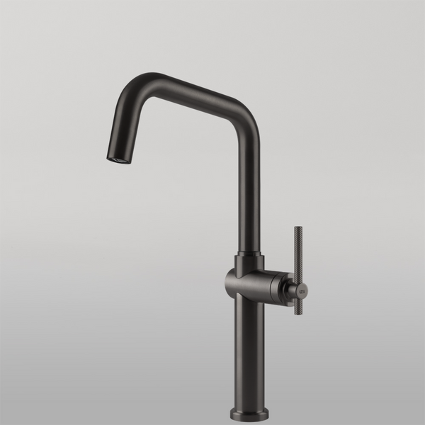 Gessi Habito Square Goose Neck Swivel Mixer Brushed Black