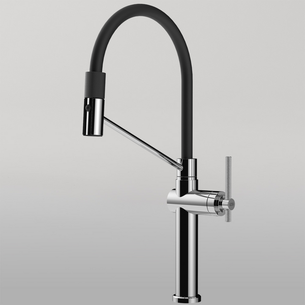 Gessi Habito Goose Neck Semi-Professional Spray Mixer Chrome