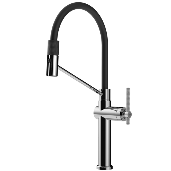 Gessi Habito Goose Neck Semi-Professional Spray Mixer Chrome