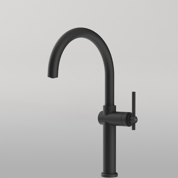 Gessi Habito Goose Neck Swivel Mixer Matte Black