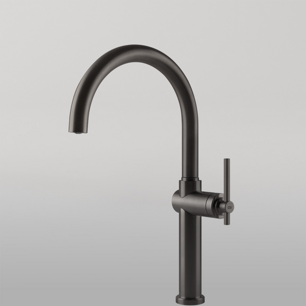Gessi Habito Goose Neck Swivel Mixer Brushed Black