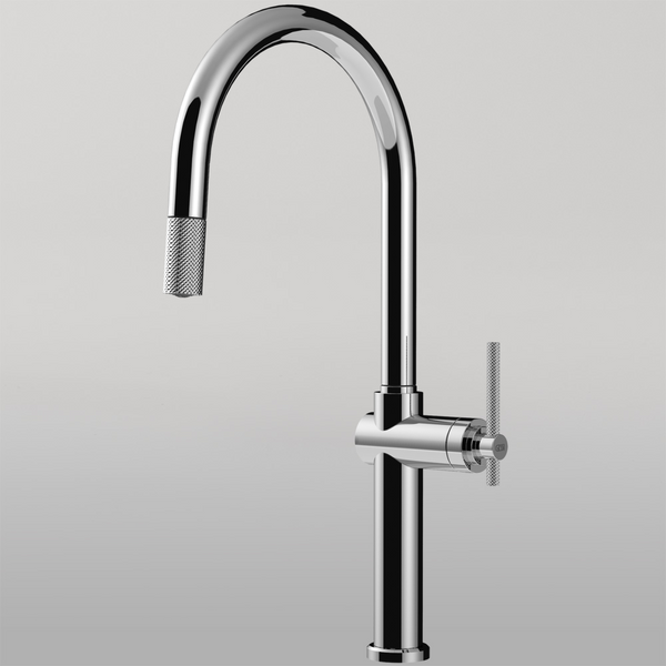 Gessi Habito Goose Neck Pull Out Mixer Chrome