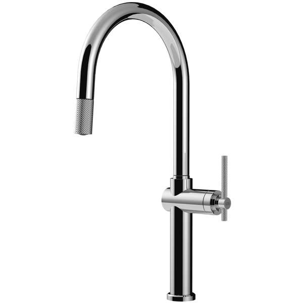 Gessi Habito Goose Neck Pull Out Mixer Chrome