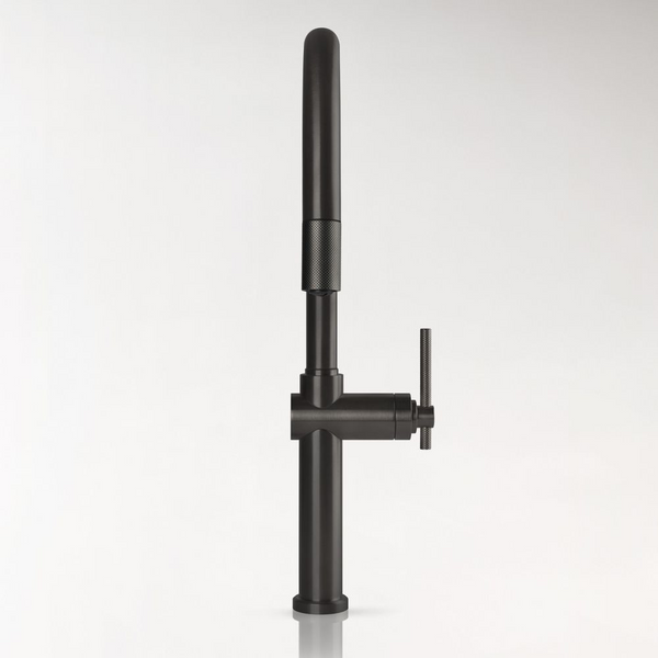 Gessi Habito Goose Neck Pull Out Mixer Brushed Black