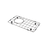 Oliveri Spectra 1/2 Bowl Protector Gunmetal