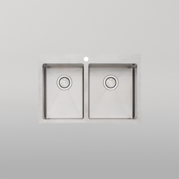 Oliveri Apollo 1 And 3/4 Bowl Sink Stainless Steel