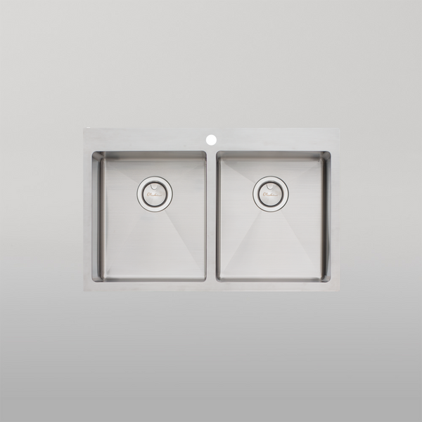 Oliveri Apollo Double Bowl Sink Stainless Steel