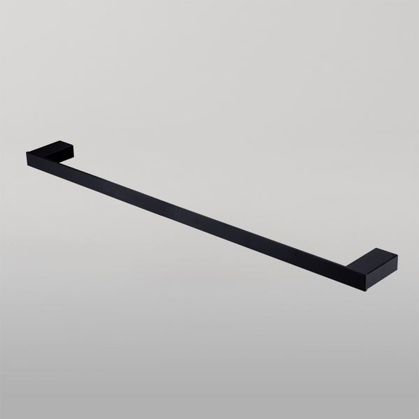 Oliveri Athens Single Towel Rail 800mm Matte Black
