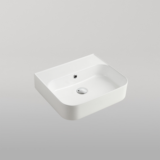 Dublin Wall Hung Basin With No Tap Hole White