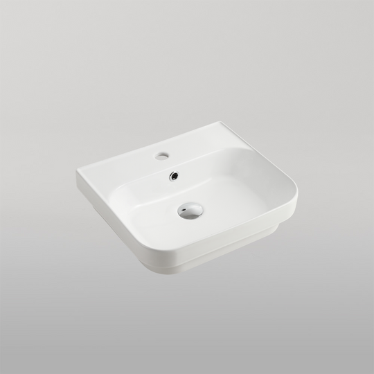 Dublin Inset Basin with 1 Taphole White