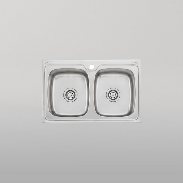 Oliveri Endeavour Double Bowl Universal Sink Stainless Steel