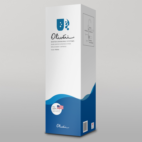 Oliveri Inline Water Filtration System Replacement Cartridge For Harsh Water Use White
