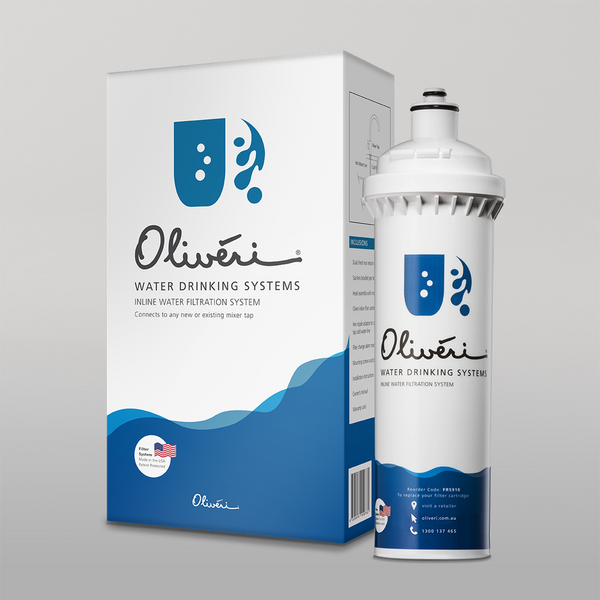 Oliveri Inline Water Filtration System For Standard Water Use White