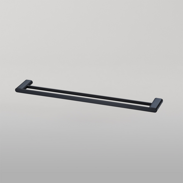 Oliveri Madrid Double Towel Rail 650mm Matte Black