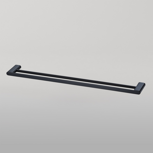Oliveri Madrid Double Towel Rail 800mm Matte Black