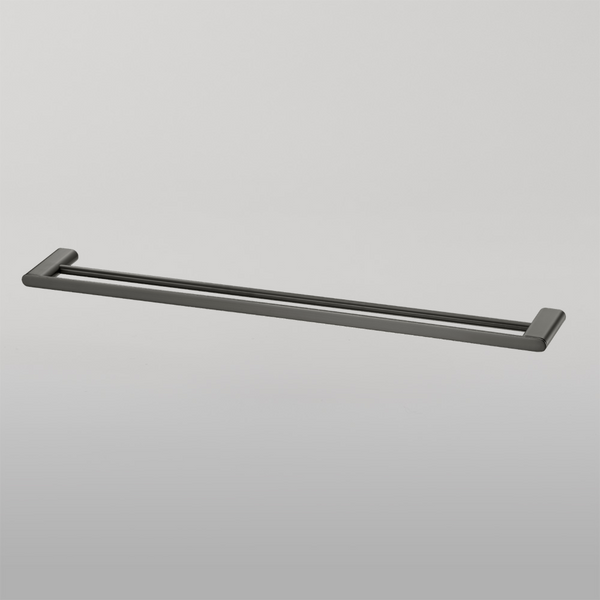 Oliveri Madrid Double Towel Rail 800mm Gunmetal