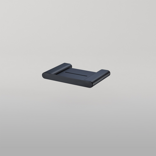 Oliveri Madrid Soap Holder With Shelf Matte Black