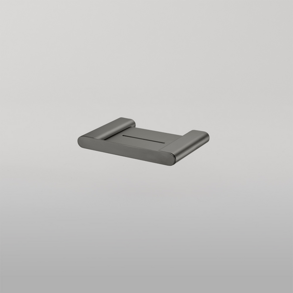 Oliveri Madrid Soap Holder With Shelf Gunmetal
